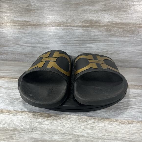 Salvatore Ferragamo Men’s Groove 2 Slide Sandals Size 12 M - Picture 2 of 8